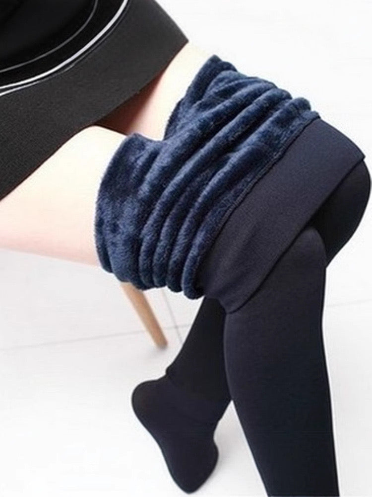 Thermal Fleece Leggings High Waist | Winter Warm Leggings - NahLitah Beauty