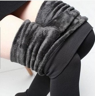 Thermal Fleece Leggings High Waist | Winter Warm Leggings - NahLitah Beauty