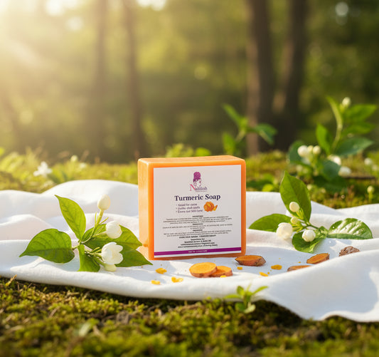 Turmeric Soap Brightening Bar Honey Shea Butter - Face & Body